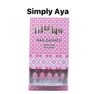 Red Aspen Dash Nails - Simply Aya